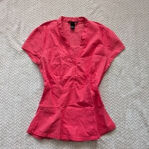 H&M Pink Fitted Blouse